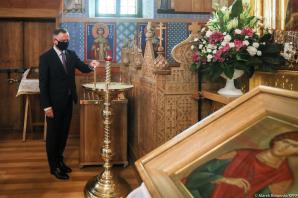 [VIDEO] Andrzej Duda z wizytą na Podlasiu na zaproszenie mniejszości białoruskiej