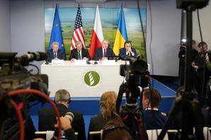 Czterostronne rozmowy na temat pomocy Ukrainie. Spotkanie ministrów rolnictwa Polski, Ukrainy, USA
