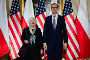Premier Mateusz Morawiecki spotkał się z sekretarz skarbu USA Janet Yellen