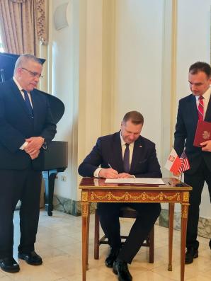 Podpisanie Deklaracji w Sprawie Współpracy Ministerstwa Edukacji i Nauki z Radą Stanu Illinois ds. Edukacji