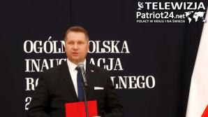 [VIDEO] Minister Przemysław Czarnek przywitał nowy roku szkolny 2023/2024 z uczniami i nauczycielami Ośrodka Szkolno-Wychowawczego im. Kornela Makuszyńskiego w Węgrowie