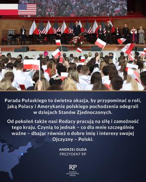 [VIDEO] Nowy Jork. 86. Parada Pułaskiego z udziałem Prezydenta RP