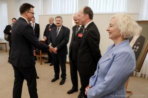 [VIDEO] Wystąpienie marszałka Sejmu w litewskim Sejmie z okazji 35. rocznicy odrodzenia niepodległości Litwy