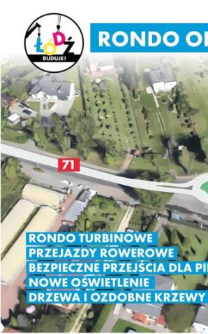Łódź buduje: rondo turbinowe na ulicy Okólnej