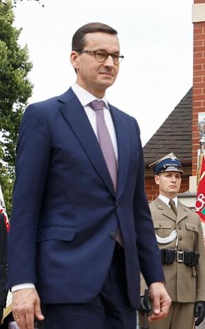 [VIDEO] Premier Mateusz Morawiecki na uroczystości odsłonięcia pomnika śp. Prezydenta RP Lecha Kaczyńskiego