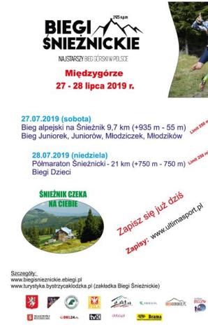 Bystrzyca Kłodzka: zaproszenie na lipcowy Bieg Śnieżnicki