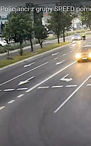 [VIDEO] Policjanci z grupy SPEED pomogli szybko i bezpiecznie dotrzeć do szpitala choremu dziecku