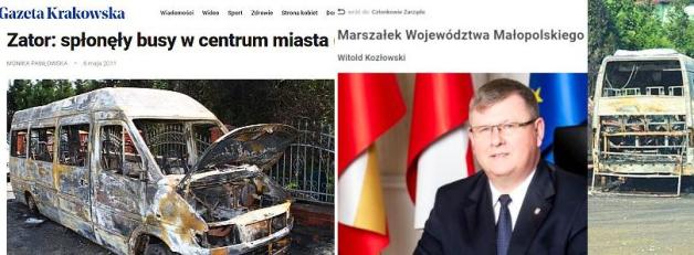 [VIDEO] Czy znów będą płonąć busy?! Marszałek Województwa Małopolskiego Witold Kozłowski nie widzi ujawnionego przez Krzysztofa Rutkowskiego zagrożenia na podległym sobie terenie! 