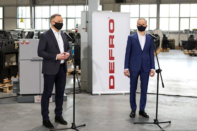 [VIDEO] Prezydent odwiedził firmę DEFRO